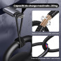 Pluggify Cable de Charge Multiple 4 en 1 Universel Nylon tressé Multi Chargeur Cable de Chargement avec iP/Micro USB / 2 Type C 
