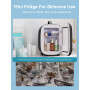 Mini Frigo de Chambre 5L, USB/AC/DC Brancher, Pour Voiture 12V 240V pour Camping, Petit Skincare Réfrigérateur Comestique Silenc