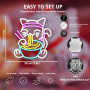 LUCUNSTAR Fortune Cat Ramen Neon Led,Neon Mural Japonais à Intensité Variable,Panneaux Néon Pour Mur,Panneaux Néon Pour à Domici