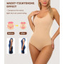 2XK-NOV Body String Gainant Sexy pour Femme, Sculptant Invisible Shapewear, Body Gainant Femme Ventre Plat, Pression légère & Co