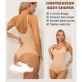2XK-NOV Body String Gainant Sexy pour Femme, Sculptant Invisible Shapewear, Body Gainant Femme Ventre Plat, Pression légère & Co