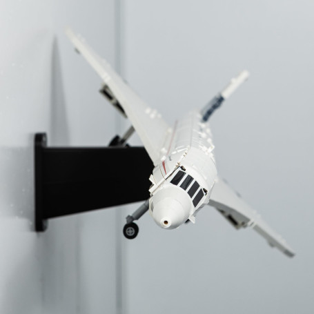 Brickify Support mural pour Lego 10318 Concorde Icons Set | Support mural coudé (coudé)