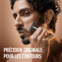 Gillette King C Rasoir De Sûreté Pour Hommes A Lame Unique Pour Rasage De Près Plus Précis, Coffret Barbe Homme Avec 5 Cartouche