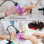 NEOVSUNY Lampe UV Ongles Gel,3W Mini Lampe UV Ongles, Gel Pose Americaine avec Clip et Interrupteur,Sèche Rapidemen pour la manu