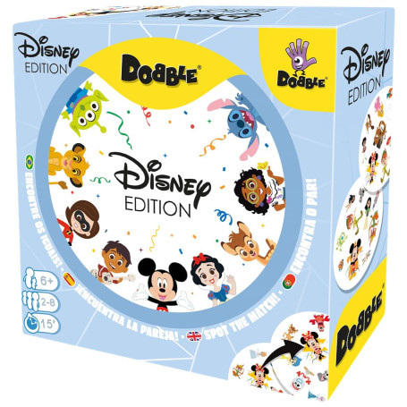 Zygomatic Dobble Disney Edition Jeu de Cartes d'action et de réflexes pour Adultes et Enfants, à partir de 6 Ans, de 2 à 8 Joueu