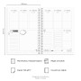 Burde Doodle A5 2026, Agenda A5 à Spirales – Organiseur Compact & Élégant, Planning Scolaire & Professionnel Daté, Journal Hebdo