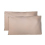 Taie Oreiller 100% Coton 50X70 CM Lot De 2, Taie d'oreiller Rectangulaire 100% Puro Coton avec Fermeture - Beige 2