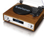 Lenco MC-160WD Chaîne stéréo avec Platine Vinyle - Radio Dab+/FM, Bluetooth 5.0, encodage MP3 Direct Via USB, entraînement par C