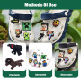 18 Pcs Charm de Chaussure, Décoration de Chaussure Miner en PVC, Décoration de Sabot Charms Jeu Dessins Animés, Accessoires de C