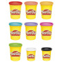 Play-Doh, Mes Couleurs préférées, Pack de 9 Pots de pâte à Modeler, Loisirs créatifs pour Filles et Garçons dès 2 Ans, Idèe Cade
