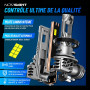 NOVSIGHT Ampoule H11 LED - 1:1 Taille Design 24000LM 6500K Blanc Puissant H11 LED 500% Luminosité Kit de Conversion Halogène Amp