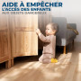 Hoffenbach Serrure Magnétique Invisible pour Sécurité Enfant – 12 Verrous & 3 Clés – Protection pour Placards, Portes & Tiroirs 