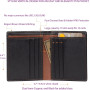 Theodore Portefeuille Homme en Cuir - Porte-Cartes Vertical à 2 Volets, 10 Emplacements, Compartiment Billets - Protection RFID 