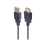 Premium Cord Câble d'Extension USB 2.0 5 m, Câble de Données Haut Débit Jusqu'à 480 Mbit/s, Charge, USB 2.0 Type A Femelle vers 