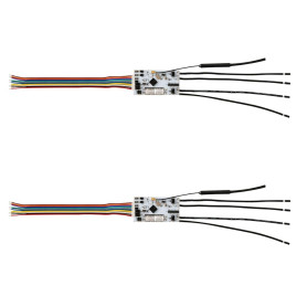 Shelly Plus Uni - Lot de 2 modules intelligents contrôlés par Wi-Fi et Bluetooth avec contacts libres de potentiel - Automatisat