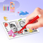 Appareil Photo Enfant, Appareil Photo Instantané 2.4" Écran avec Papier d'impression et Carte 32GB, Mode Video et Selfie, Jouet 