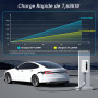7KW Chargeur Voiture Electrique, Type 2 EVSE Recharge Voiture Electrique avec écran Numérique (IEC 62196-2, 32A, 6m), Monophasé 