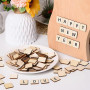lyualma 200 Pièces Bois Carré Tranches 3x3 cm Feuilles de Bois de Balsa Vierges Carrées Artisanat Tranche Bois Brut pour L'Artis