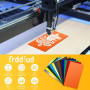 12 Feuilles Plaque Acrylique pour Gravure Laser, Couleur Feuilles de Plastique ABS, Panneau en Acrylique Brossé pour gravure las