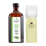 Nature Spell Huile de romarin pour cheveux et cuir chevelu avec applicateur d'huile capillaire, huile de romarin pour la croissa