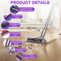 Tête de Brosse de Remplacement à Couple Élevé Anti-Enchevêtrement pour Dyson V11 V15 V10 V8 V7, Aspiration Réglable pour Moquett