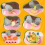 LETTO & TAILOR Kit Cuisine Enfant - 25 Pièces, Couteau Enfant, Ustensiles Cuisine pour Enfants, Couteaux Montessori, Gants de Pr