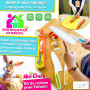 Lalfof Kit Cuisine Enfant avec 3 Couteau Cuisine Enfant | 20 Ustensiles de Cuisine Enfants Sécurisés | 1 Badge avec Le nom de l'