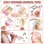 Lehoo Castle Jouet Enfant Instrument de Musique, Bebe Xylophone Musicaux Montessori Jouet en Bois Bebe Jouet Cadeau Fille Garçon