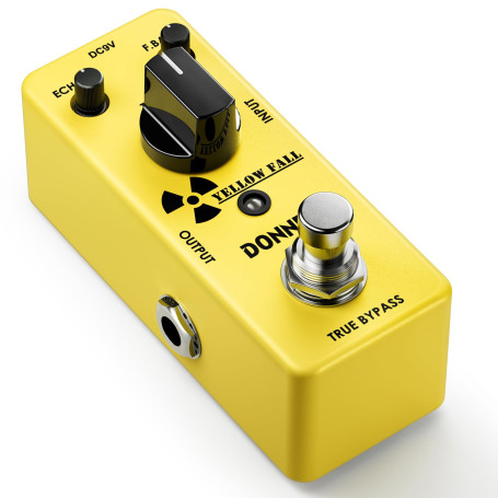 Donner Delay Guitare Pédale d'effet, Yellow Fall Pédale Delay Guitare Electrique True Bypass