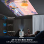 4K Vidéoprojecteur [HiFi Audio/Auto Focus/Support Rotatif à 360°] Rétroprojecteur avec WiFi et Bluetooth 1080P Natif, One-Click 