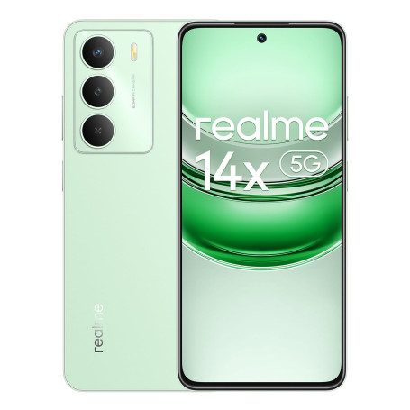 realme 14x Smartphone 5G 8+256GB, Peridot Green, 6.67 Pouces d'écran, 120Hz d'affichage, 5000 mAh de Batterie, 50 MP de caméra A