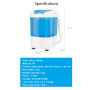 SOARS Mini Machine à Laver Semi-Automatique, Mini Lave Linge & Essoreuse 2-En-1, Charge 2 Kg, pour Vêtements de Bébé, Serviettes