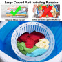 SOARS Mini Machine à Laver Semi-Automatique, Mini Lave Linge & Essoreuse 2-En-1, Charge 2 Kg, pour Vêtements de Bébé, Serviettes