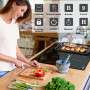 Karinear Plaque à Induction 3 Feux avec Zone Flexible, Plaque de Cuisson Induction Encastrable, Table de Cuisson Electrique avec