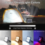 iodoo 200W Projecteur LED Rechargeable Avec Télécommande, Lumière de Travail Lanterne Portable avec Panneau Solaire, 20600mAh US