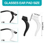 Qufiiry 16 Paires Retenues de Lunettes en Silicone, Manchon Branche de Lunette, Lunettes Porte-Lunettes Anti-Dérapant, Crochets 