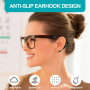Qufiiry 16 Paires Retenues de Lunettes en Silicone, Manchon Branche de Lunette, Lunettes Porte-Lunettes Anti-Dérapant, Crochets 