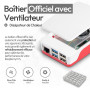 Raspberry Pi 5 4 Go Starter-Set | Carte mémoire de 64 Go | Alimentation USB-C 27 W | boîtier avec Ventilateur | 4K Câble Micro-H