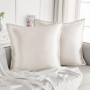 Vielit Taie Oreiller Satin 65x65 Lot de 2,pour Cheveux,Similaire Aux Taie d Oreiller en Soie,Housse de Coussin 65x65,Taies d'ore
