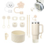 Lot de 11 Accessoires Stanley Cup, comprenant 6 Protections Anti-éclaboussures Stanley Cup, 2 Couvercles de Paille, 2 Accessoire
