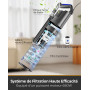 VACTechPro 60KPa/600W/7M Aspirateur, Aspirateur Balai avec Dépoussiéreur 800ML, Aspirateur Balai avec Fil avec Design à Double P
