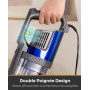 VACTechPro 60KPa/600W/7M Aspirateur, Aspirateur Balai avec Dépoussiéreur 800ML, Aspirateur Balai avec Fil avec Design à Double P