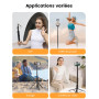 ANXRE 180cm Trepied Smartphone Monopods Portable, NT79 Extensible Perche a Selfie avec Télécommande Détachable, Trepied Telephon