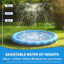 LOVICVKEM Tapis de Jet d'eau pour Jouets Enfants,170cm Tapis De Pulvérisation D'éclaboussure d'eau Splash Sprinkle Play Mat,Jeu 