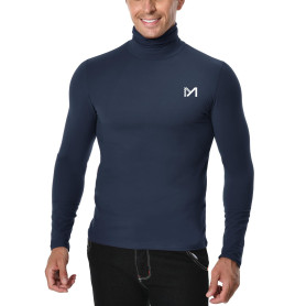 MEETYOO Tee Shirt Thermique Homme Manche Longue, Baselayer Maillot Running Vetement Fitness pour Sports Jogging Musculation Chem