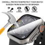 Diruite Protection Écran pour Apple Watch SE 3/2/1 /Series 6 5 4 44mm Coque,HD Apparence Créative Ultra Mince PC+Verre Trempé Ca