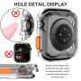 Diruite 2 Pièces Coque pour Apple Watch SE 3/2/1 /Series 6 5 4 44mm/Series 9/8/7 45mm Protection,Ultra Mince Antichoc Doux TPU C