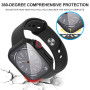 Diruite Protection Écran pour Apple Watch SE 3/2/1 /Series 6 5 4 44mm Coque,HD Apparence Créative Ultra Mince PC+Verre Trempé Ca