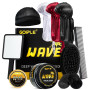 Pommade Wave pour hommes Strong Hold Easy Wash 360 Wave Training Hair Cream, Waves Grease pour hommes favorise les ondulations s