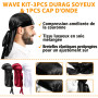 Pommade Wave pour hommes Strong Hold Easy Wash 360 Wave Training Hair Cream, Waves Grease pour hommes favorise les ondulations s